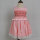 baby birthday dress pink handmade embroidery smocked dress
